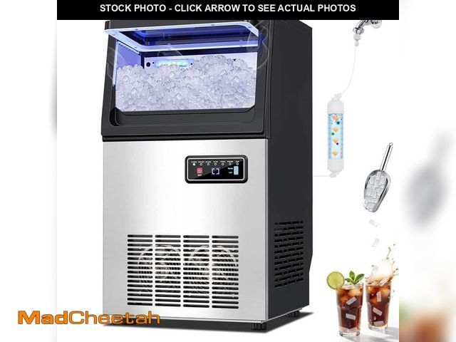 Lot 74-13112605 - Gilati 13.5 in. 70 Lbs/24H Commercial Freestanding Nugget Ice Maker with 12 Lbs Storage and Auto-Cle...
