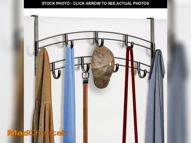 Lot 74-14150023 - LYNK ProfessionalÃÂ® HomeÃ¢âÂ¢ Over the Door Hooks - 9 Hook Ã¢â¬â Over the Door Coat Rack - Ov...