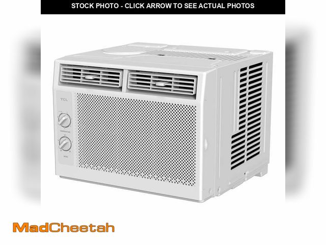Lot 74-12888893 - TCL 5,000 BTU Mechanical Window Air Conditioner, White, W5WM-3 - UNUSED