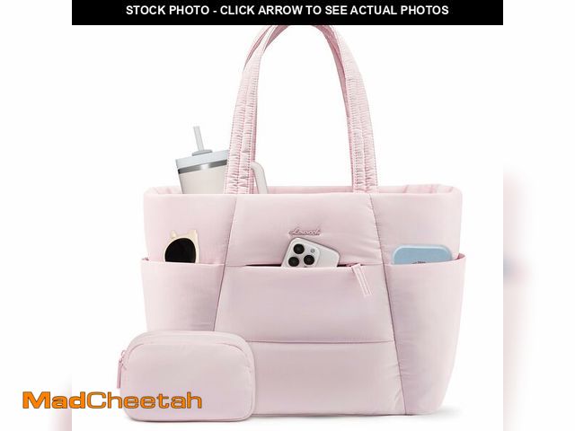 Lot 74-12605016 - LOVEVOOK Tote Bag for Women,Large Puffer Work tote bag for 15.6In Laptop Teacher Nurse,Lightweight S...