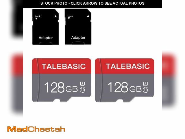 Lot 74-13986809 - 2 Pack 128GB Memory Card Class 10 Flash Card Fast Speed TF Card with Adapter for Tablet/Mobile Phone...