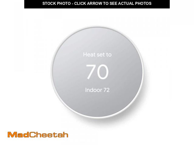 Lot 74-12086176 - Google Nest Thermostat - Smart Programmable Wi-Fi Thermostat - Snow - UNUSED