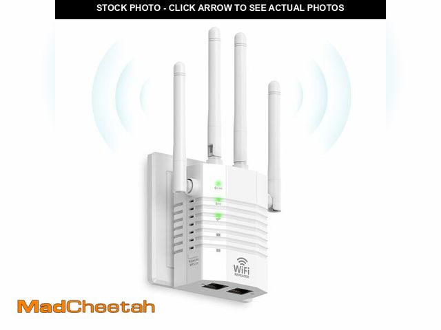 Lot 74-12698176 - AOOEPU 1200Mbps Dual - Band WiFi Extender Signal Booster, WiFi Extender with 4 Antennas, WiFi Booste...