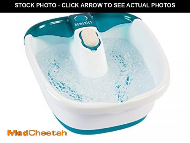 Lot 74-12098256 - Homedics Bubble Mate Foot Spa, Toe Touch Controlled Foot Bath with Invigorating Bubbles and Splash P...