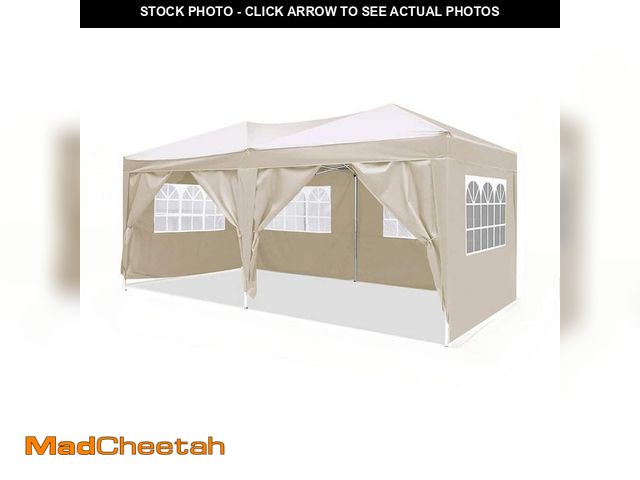 Lot 74-14256844 - IALTRUISTIC 20 ft. x 10 ft. Folding Canopy Outdoor Portable Tent Pop Up Canopy with 6-Removable Side...