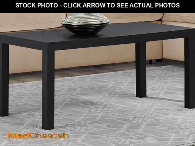 Lot 74-12467092 - Mainstays Parsons Coffee Table, Black(MISSING LEG,HARDWARE) - UNUSED