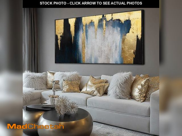 Lot 74-14078994 - WINKAILIN Beige and White Abstract Shell Canvas Art Modern 32x40 inch Wall Decor for Living Room Bed...