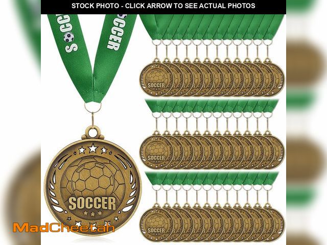 Lot 74-14210817 - Liliaafar 12 Pack Gold Medals 2" Football Soccer Baseball Softball Basketball Metal Medals Bulk Meta...