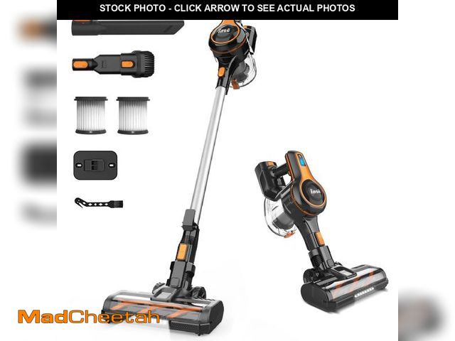 Lot 74-12491411 - INSE Cordless Vacuum Cleaner, 40kPa Rechargeable Stick Vacuum with 300W Brushless Motor for Carpet H...