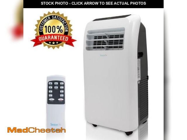 Lot 74-12206165 - SereneLife SLPAC10 - Portable Air Conditioner - Compact Home a/C Cooling Unit with Built-in Dehumidi...