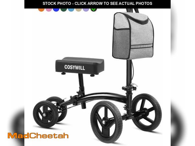 Lot 74-14350492 - COSYWILL Steerable Knee Scooter,Economy Knee Walker,All Terrain Foldable Medical Scooter for Foot In...