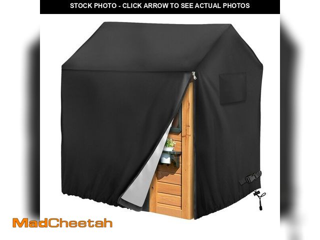 Lot 74-14060571 - Iceberg Elf Playhouse cover, Outdoor wooden kids playhouse covers, 57" L x 57" W x 63" H, Waterproof...
