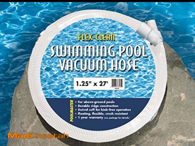 Lot 74-12098434 - Poolmaster 32227 Above-Ground Swimming Pool Vacuum Hose, 1-1/4-Inch x 27-Feet, Neutral - UNUSED
