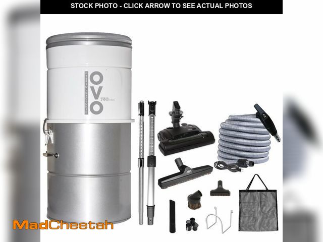 Lot 74-12822634 - OVO 750 Airwatts Heavy Duty Powerful Central Vacuum System, Hybrid Filtration (with or Without Dispo...