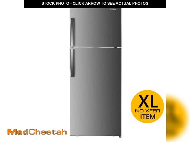 Lot 74-14193205 - Premium LEVELLA 7.0 cu. ft. Frost Free Top Freezer Refrigerator in Stainless Look - UNUSED
