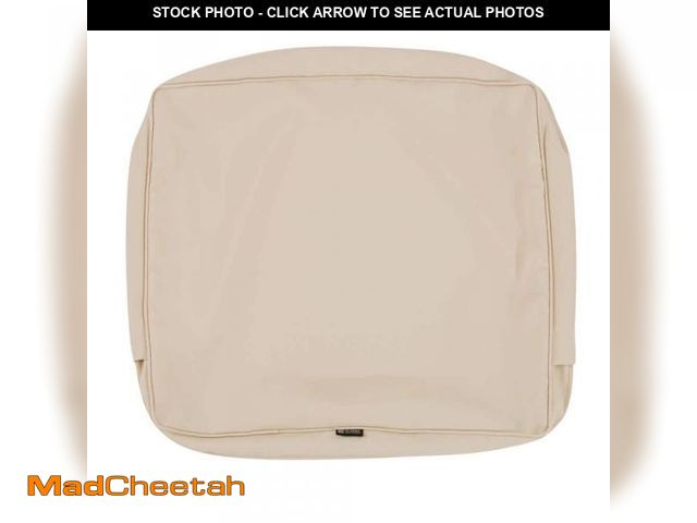 Lot 74-12085253 - Classic Accessories Montlake FadeSafe 25 in. W x 22 in. H x 4 in. D Patio Lounge Back Cushion Slip C...