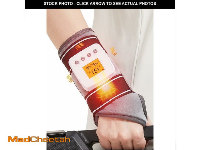 Lot 74-13573876 - Rechargeable Heated Wrist Massager for Pain Relief - 3 Heat Levels &amp; 3 Vibration Modes, Heat The...