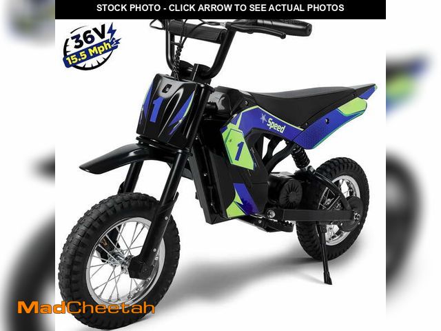 Lot 74-12985894 - Wisairt 36V Kids Electric Dirt Bike, 15.5 MPH Electric Motorcycle Ride on Dirt Bike for Kids Aged 6-...