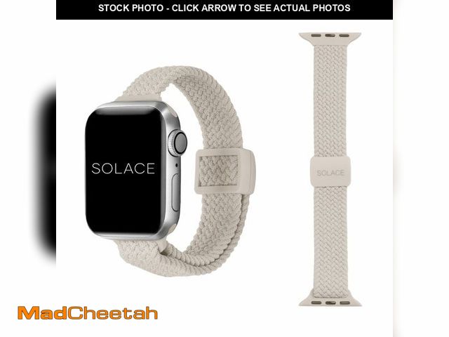 Lot 74-13630234 - Solace Bands Slim Imperium Adapt Adjustable Nylon Braided Watch Band - Compatible w/All Apple Watche...
