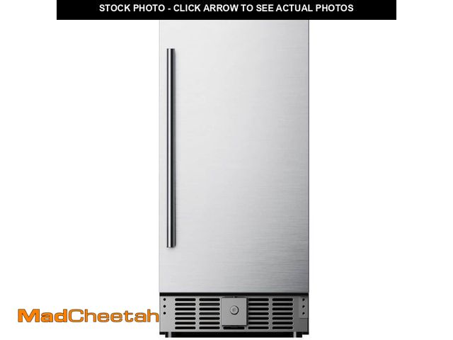 Lot 74-12784259 - SIMZLIFE 15 in. Single Zone 130-Cans Built-in Beverage Refrigerator Cooler Fridge in Silver Stainles...