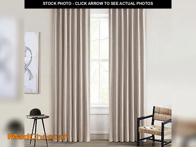 Lot 74-12126404 - QJmydeco Vintage Cabin Curtains for Bedroom Windows Decorative Blackout Farmhouse Style Linen Curtai...