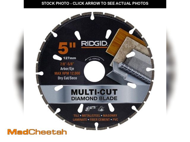Lot 74-14586415 - RIDGID 5 in. Diamond Multi-Cutting Blade HD-VBMU50 - UNUSED