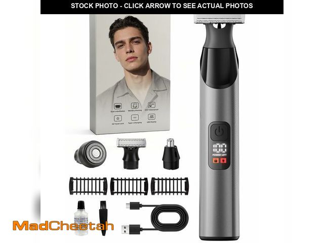 Lot 74-14057496 - Body Hair Trimmer for Men &amp; Beard Trimmer, All-in-One Grooming Kit with Perforated Dual-Sided Bl...