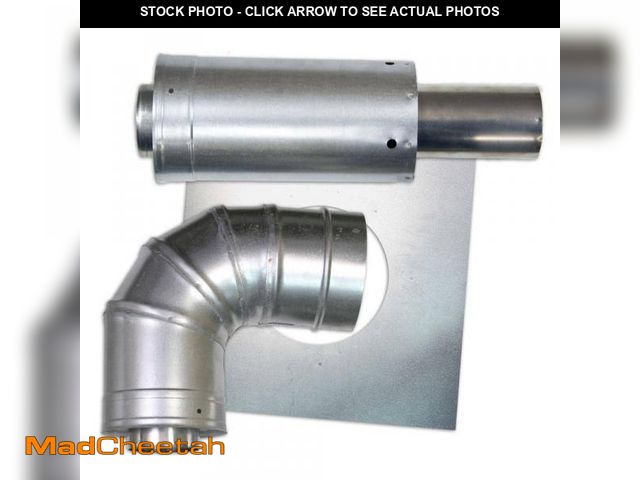 Lot 74-12086996 - Rheem 3 in. x 5 in. Horizontal Stainless Steel Concentric Termination Vent Kit for Mid Efficiency Ta...