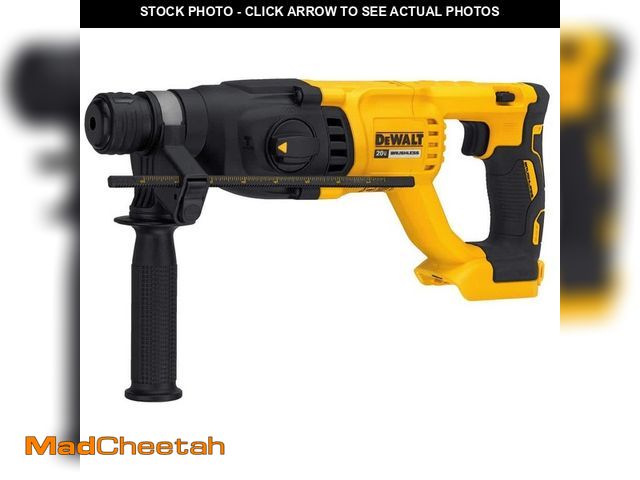 Lot 74-12591942 - *DIRTY* DEWALT 20V MAX Cordless Brushless 1 in. SDS Plus D-Handle Concrete and Masonry Rotary Hammer...