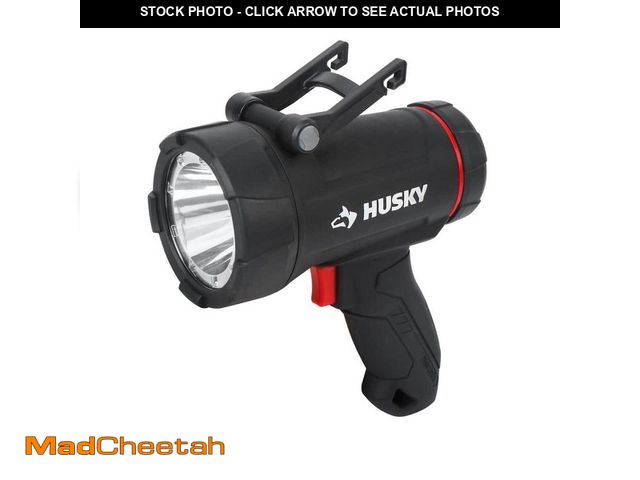 Lot 74-12745893 - (MISSING CHARGER) Husky 2500 Lumens Dual Power Floating Rechargeable Spotlight - USED
