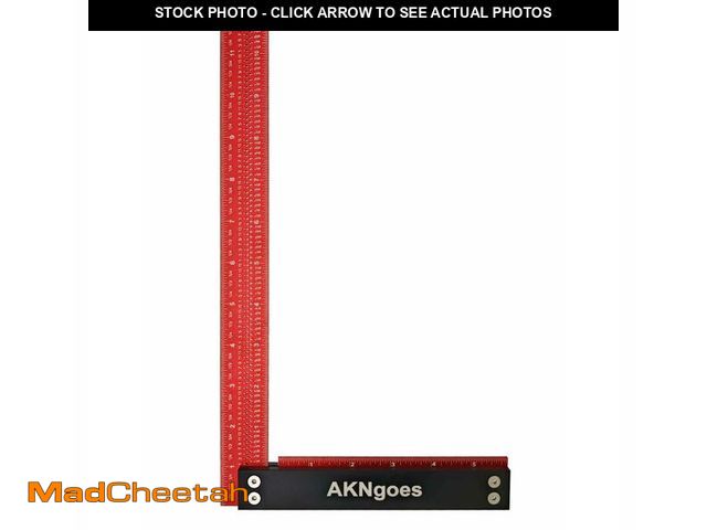 Lot 74-14264308 - AKNgoes Precision Woodworking Square Ruler for Measuring and Marking, Square Ruler with Support Lip,...