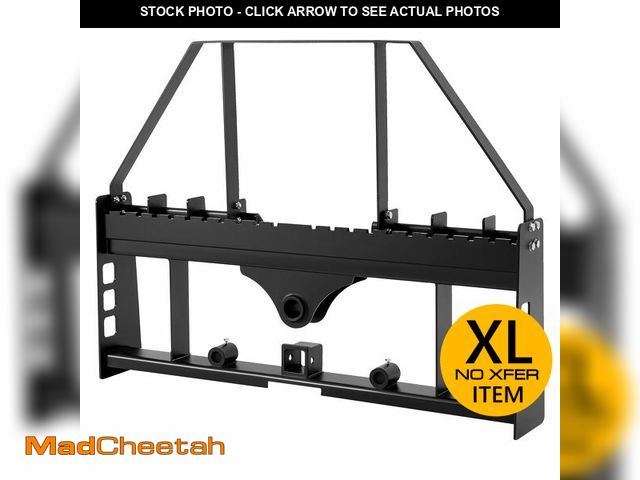 Lot 74-14611784 - VEVOR Skid Steer Pallet Fork Frame, 4000 lbs Rated Capacity, 45-inch Pallet Fork Frame Attachments w...