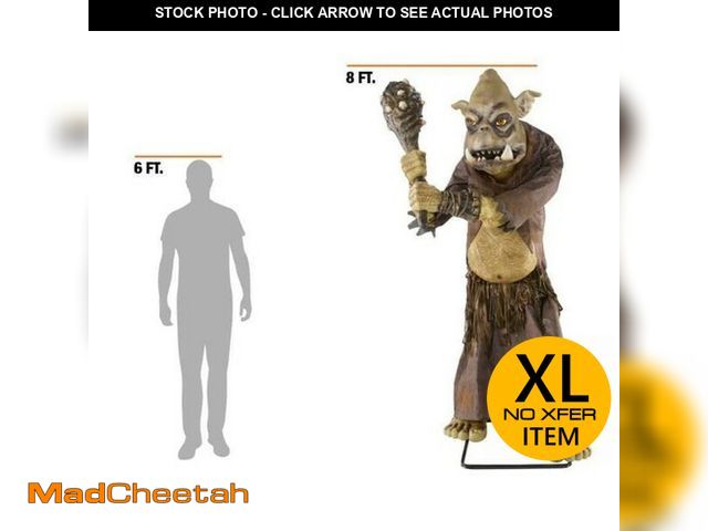 Lot 74-12772471 - 8 ft GIANT-SIZED ANIMATED LED Tumble the Troll - USED