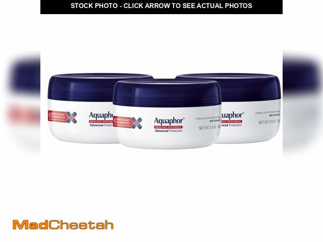 Lot 74-14377977 - Aquaphor Healing Ointment - Skin Protectant for Dry Cracked Skin - Hands, Heels, Elbows - 2.8 oz Jar...