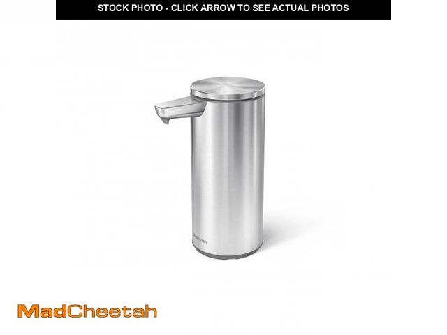 Lot 74-12127315 - simplehuman 9 oz. Touch-Free Automatic Rechargeable Sensor Pump, Brushed Stainless Steel, New - USED