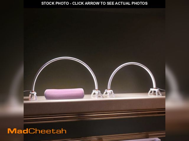 Lot 74-14347625 - BZJ 2 Pack Half Moon Nail Light for Desk Portable Nail Art Table Lamp with Adjustable Brightness and...