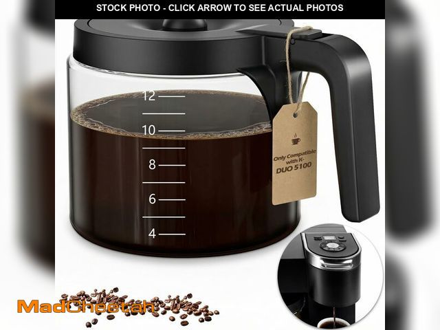 Lot 74-14263235 - 12 Cup Coffee Pot Replacement Only Compatible with Keurig K-DUO 5100 Coffee Machine, Carafe Replacem...