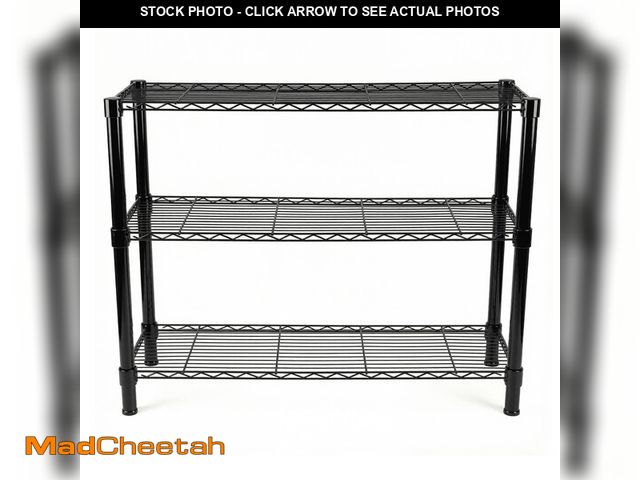 Lot 74-14323445 - Standing Shelving Units, 36" W x 14" D x 32" H Metal Storage Shelves, Adjustable Carbon Steel Wire S...