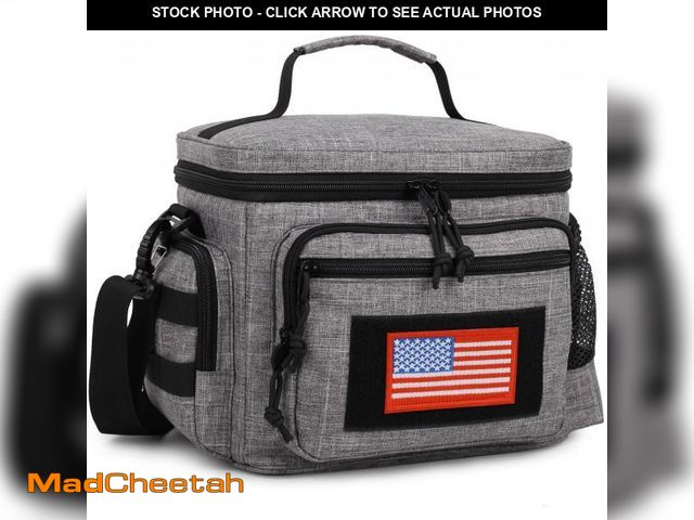 Lot 74-12438955 - Lunch Box for Men, Tactical Lunch Bag MOLLE Webbing Leakproof Insulated Lunch Cooler Women Adult Mea...