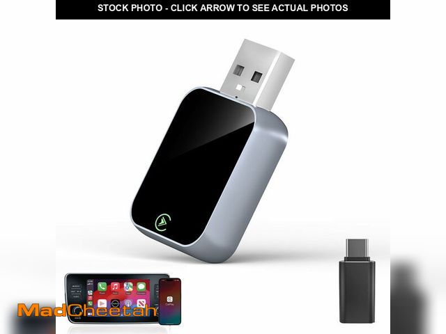 Lot 74-13568697 - Enhanlife 2026 Wireless CarPlay Adapter for iPhone - 5s Auto-Connect, No Audio Lag - Convert Factory...