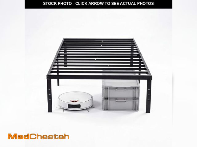 Lot 74-14602775 - Sweetcrispy Twin XL Metal Bed Frame, Platform Bed Frame, 14 Inch - UNUSED