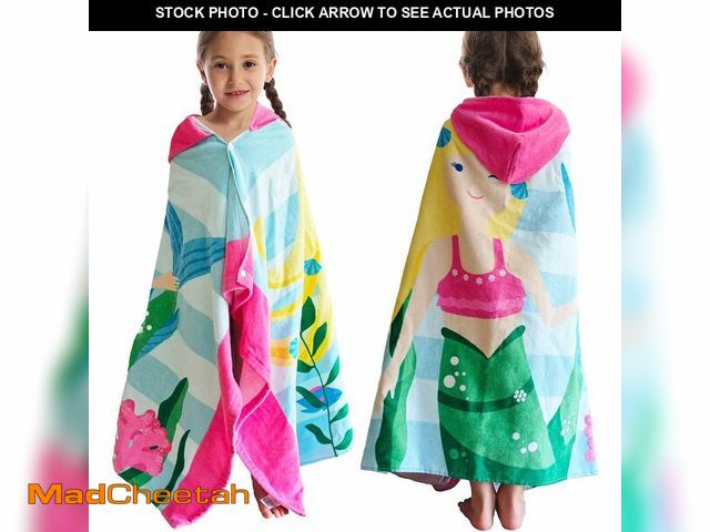 Lot 74-14331546 - Bavilk Kids Bath Towels, Kids Towel Girls Boys Hooded Beach,Bathroom,Pool Swim Towels 30 Ãâ 50 IN...