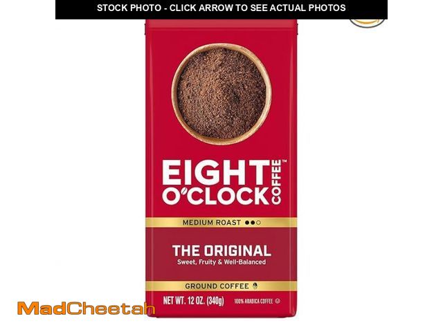 Lot 74-12395441 - Eight O'Clock Coffee The Original Ground Coffee, Medium Roast, 12 Ounce (Pack of 6) - Sweet, Fruity,...