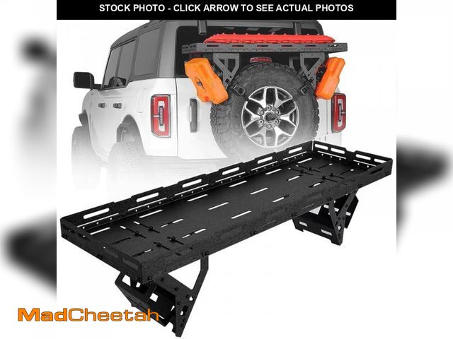 Lot 74-12295987 - Flynsu Spare Tire Utility Cargo Basket Rack Storage Tray Replacement for 1976-2024 Jeep Wrangler JK ...
