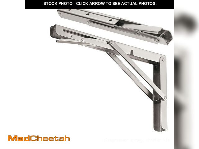 Lot 74-12699474 - CLT Cleting 8" Folding Shelf Brackets Max. Load 220 lb, Heavy Duty DIY Wall Mounted Shelf Bracket Sp...