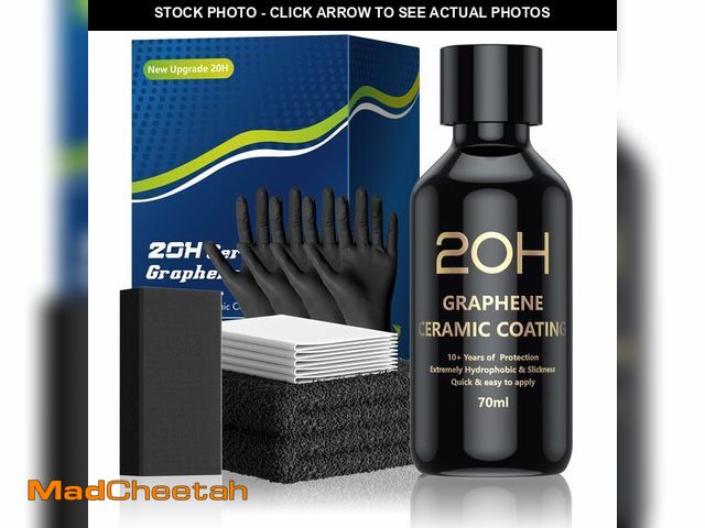 Lot 74-14044160 - 20H Advanced Graphene Ceramic Coating for Cars (70ml) - Car Detailing Kit, 10+ Years of Long Lasting...