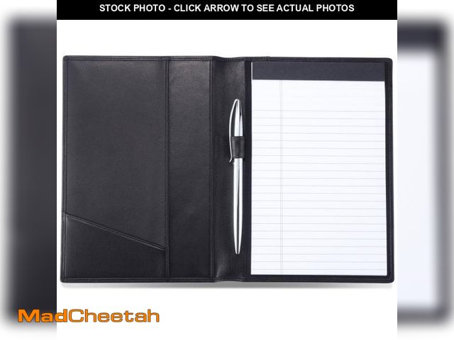Lot 74-11552636 - Leather Junior Padfolio for Men &amp; Women with Pen Loop, Italian Calfskin, Business Portfolio Note...