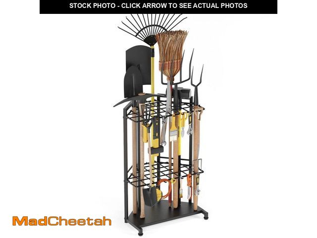 Lot 74-12788184 - Sttoraboks 3-Tier Garden Tool Organizer with 34 Storage Compartments and 14 Hooks - USED