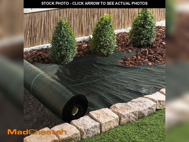 Lot 74-13820335 - LGJIAOJIAO 3.2oz Garden Weed Barrier Landscape Fabric Heavy Duty Weed Block Gardening Mat,Durable We...