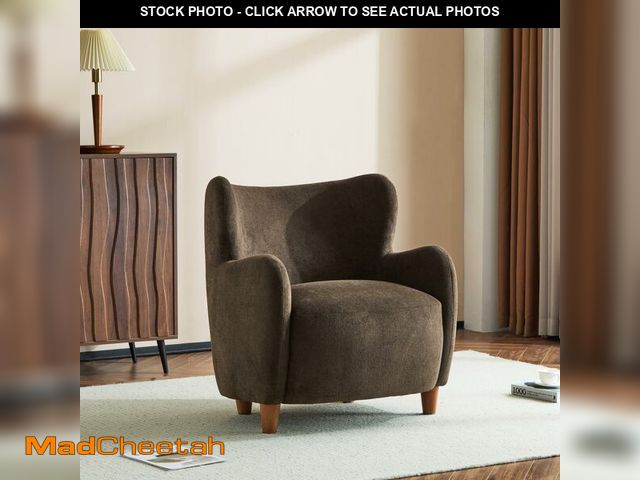 Lot 74-12661175 - Christopher Knight Home Auden Wingback Accent Chair, Fabric Club Chair, Velvet Upholstered Armchair,...